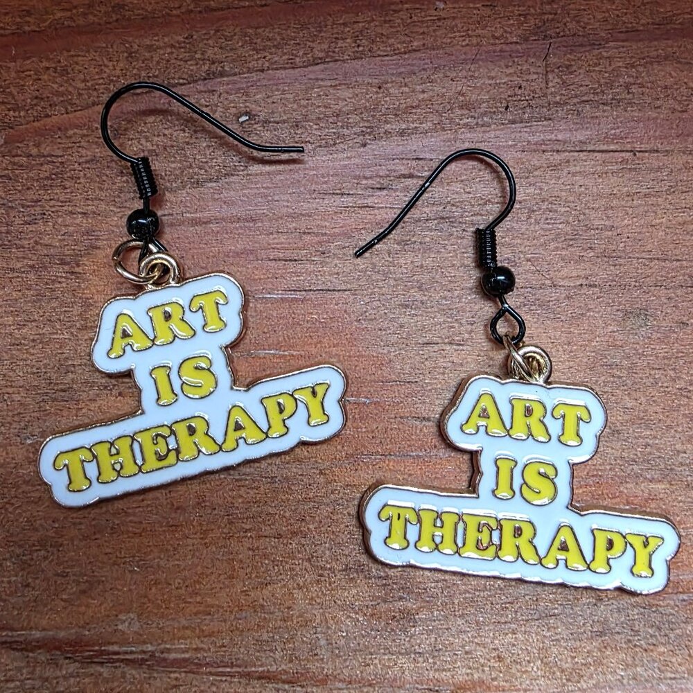 Art is Therapy Earrings NWT